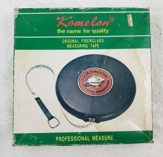 Vintage Komelon 165 ' 50m Fiberglass Measuring Tape 4