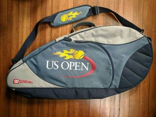 Vtg Wilson Us Open Tennis Racquet Usa Tennis Bag 90s 2000s Retro Womens Mens