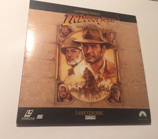 Indiana Jones : The Last Crusade / Letterboxed - 12 " Laserdisc Vintage Good