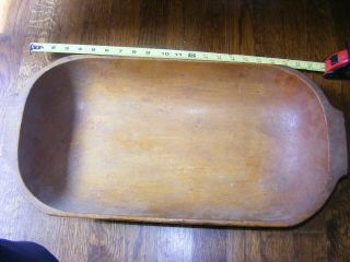 Vintage Large Solid Wood Bowl 22 " X 10.  5 "