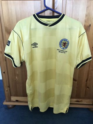 Scotland Retro Vintage Football Shirt World Cup Mexico 86 Umbro Medium