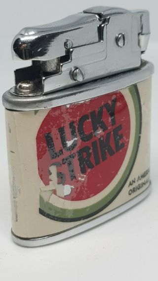 Vintage Lighter Continental Lucky Strike Advertising.  Collectible 3
