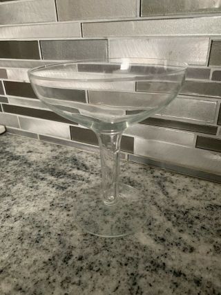 4 Vintage Crystal Hollow Stem Champagne Glasses 5 1/2 2
