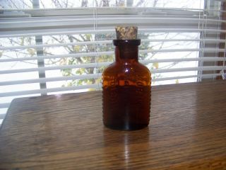 Antique Vintage Poison Diamond Antiseptics By Lilly No 647 Bottle W/o Label