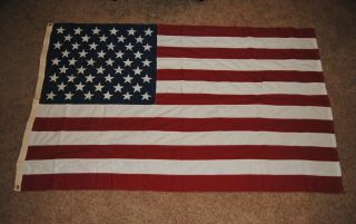 Vintage Large Us Flag “best” 2x2 Ply 100 Cotton Bunting Valley Forge Flag Co.