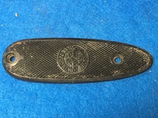 Vintage Winchester Repeating Arms Shotgun Gun Rifle Butt Plate Early Logo