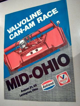 Vintage Mid - Ohio Poster 17 " X 22 " Before 1971 ?