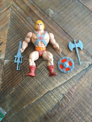 Vintage He - Man 5.  5 Inch Action Figure From He - Man Motu By Mattel 1981 Complete