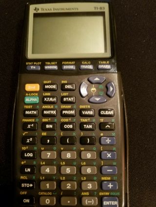 Texas Instruments Ti - 83 Graphing Calculator Vintage With Cover