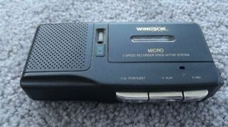 Vintage Windsor 2 Speed Voice Activated Micro Cassette Recorder