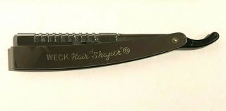Vintage Weck Hair Shaper Comb Razor W/ Blade & Case