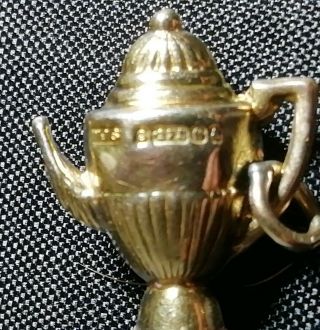 Exquisite,  1.  06g Vintage 9ct Gold " Coffee Pot " Charm,  Birmingham E For 1979 By Js