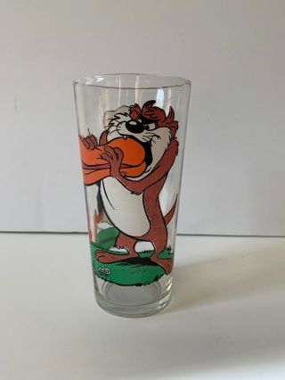 Looney Tunes Collector Glass Pepsi Taz Daffy Duck 1976 Vintage Tazmanian Devil