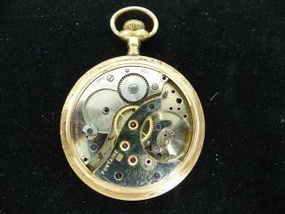 ANTIQUE FONTAINE GOLD FILLED POCKET WATCH 17 JEWELS 2