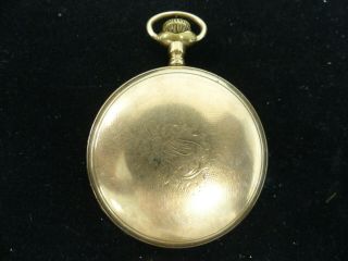 ANTIQUE FONTAINE GOLD FILLED POCKET WATCH 17 JEWELS 4