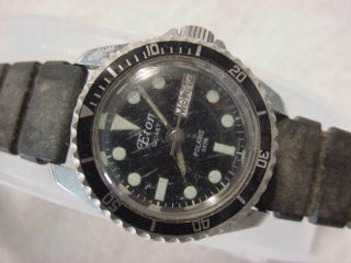 Vintage Antique Dive Diver Diving Lady Eton Polaris Watch