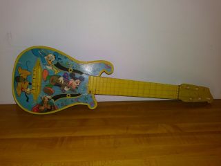 Vintage Plastic Disney Guitar Still Has The Strings &