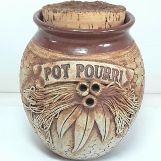 Wartook Pottery Pot Pourri Jar Canister Ornament Vintage