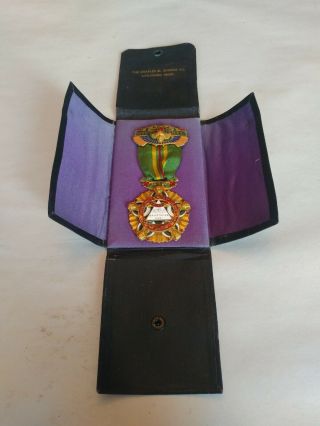 Vtg Ancient Arabic Order Of Nobles Of The Mystic Shrine Medal Grand Rapids Mi