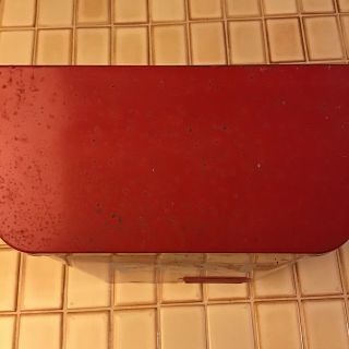 Vintage Red POST Metal Wall Mount Mailbox J - H Products Made In Sweden 5