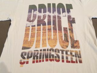Vintage 90s Bruce Springsteen T Shirt 1992 - 1993 Concert World Tour Mens L 93