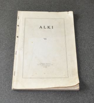 1914 Rare Vintage Vancouver High School Yearbook Alki 1914 Trappers