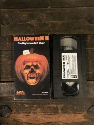 Halloween Ii 2 Vhs Mca 1987 Rare Horror Vintage Htf Oop Cult Slasher