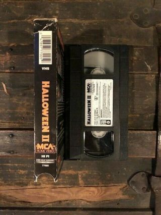 Halloween II 2 VHS MCA 1987 Rare Horror Vintage HTF OOP CULT SLASHER 2