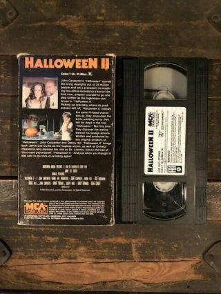Halloween II 2 VHS MCA 1987 Rare Horror Vintage HTF OOP CULT SLASHER 3