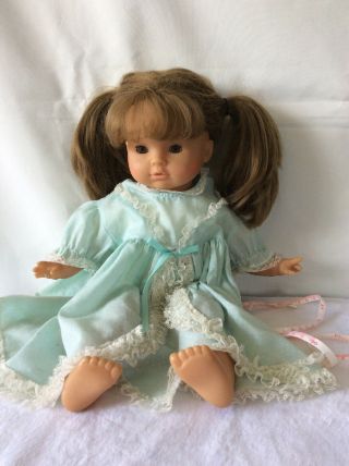 Vintage 1985 18” Max Zapf Doll Made In Germany - Long And Think Hair - Rare