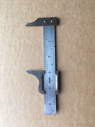 Vintage General No.  729 Stainless 5 " Rule Caliper,  Pat.  No.  2799942,  Usa