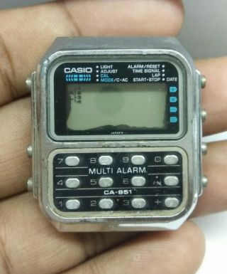 Vintage Casio Ca - 951 Multi Alarm Men 