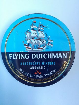 Vintage Flying Dutchman Pipe Tobacco Tin (1.  3/4 Oz.  Pocket Size)