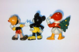 vintage 1984 Walt Disney MICKEY MOUSE Donald Pinocchio Bully Bullyland 5cm 3 