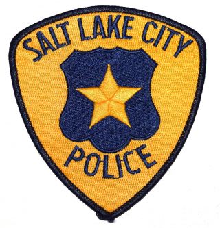 Salt Lake City Utah Ut Police Sheriff Patch Shield Star Vintage Old