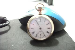 vintage waltham pocket watch gold plated 2