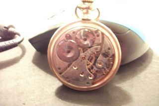 vintage waltham pocket watch gold plated 6
