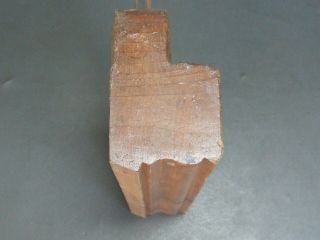 Wooden moulding plane lambs tongue vintage old tool by T J Gardner 3