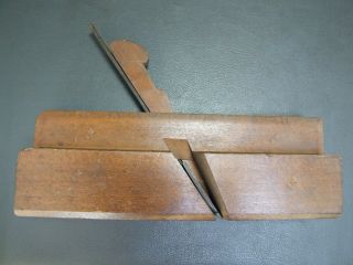 Wooden moulding plane lambs tongue vintage old tool by T J Gardner 4