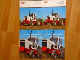 4 Vintage Case Tractor Brochures 970 1070 &  1570 Vg