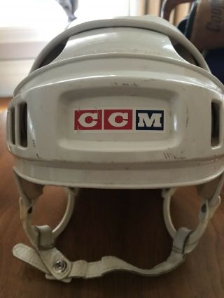 Vintage Ccm Ice Hockey Helmet In Ex Sr Large