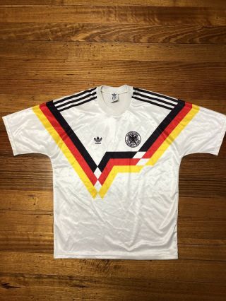 Germany Vintage 80s/90s Adidas Soccer Jersey Size Medium