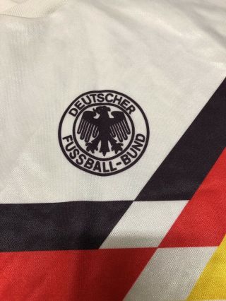 Germany Vintage 80s/90s Adidas Soccer Jersey Size Medium 4