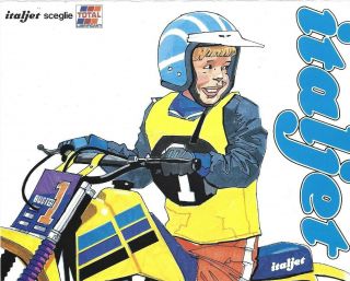 Rare Vintage 1985 Italjet Buster / Victory 50cc Mini - Cross Motocross Brochure
