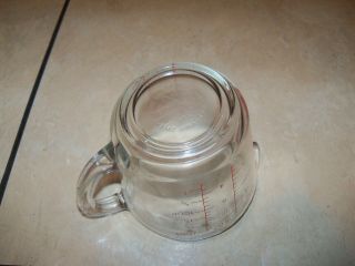 Vintage Oven Basics 2 Cup Glass Measuring Cup Anchor Hocking 498 Made in U.  S.  A. 4