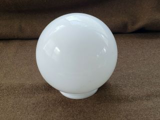 ✓ Vintage BAR Milk Glass Globe Lamp Shade 6.  5” Round Light Replacement 3