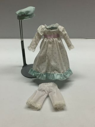 Vintage Miniature Antique Style 3 Pc.  Victorian Child Style Doll Dress