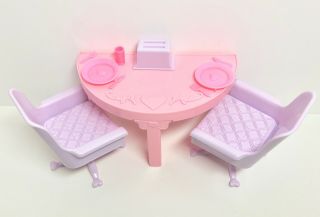 Vintage My Little Pony Paradise Estate Table Chairs Plates Toaster Knife & Fork