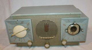 Vintage Zenith Zj733 1956 Am/fm Tube Clock Radio