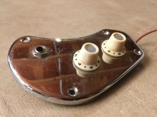 Vintage Teisco Kawai Guitar Control Plate W/knobs Japan
